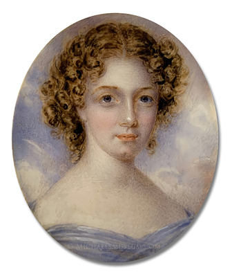 Portrait Miniature by Anna Claypoole Peale Portrait miniature by Anna Claypoole Peale of Lucy Ann Bainbridge (1814-1884), daughter of Commodore William Bainbridge (1774-1833)