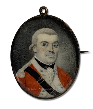 Portrait Miniature by Joseph Dunckerley (alt., Joseph Dunkerley) Portrait miniature by Joseph Dunckerley (alt., Joseph Dunkerley) of Capt. Thomas Watt of the 71st Regiment of Foot of the British Army during the American Revolutionary War