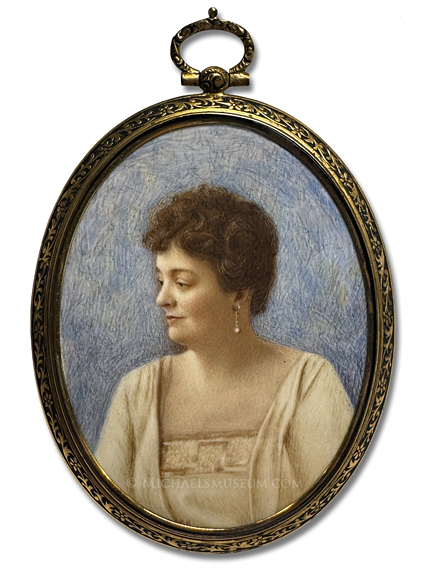 Portrait Miniature by Marion Hartman of Natalie Arms Bunce