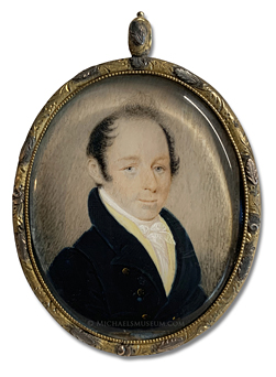 Portrait Miniature by William Lewis Portrait miniature by William Lewis of James Gay of Portland, Maine