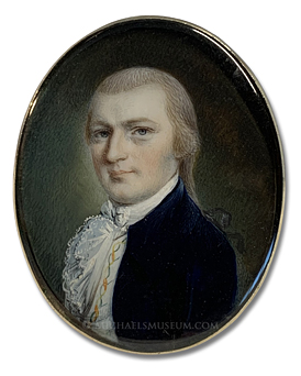 Portrait Miniature by John Ramage Portrait Miniature by John Ramage of Killian K. Van Rensselaer (1763-1845)