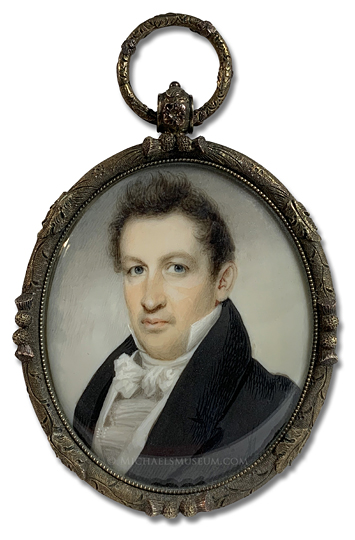 Portrait Miniature by Joseph Wood Portrait miniature by Joseph Wood of an early nineteenth century American gentleman