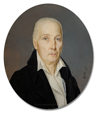 Portrait Miniature by Philippe R. Vallée Portrait miniature by Philippe R. Vallée (often confused with Jean François Vallée) depicting an early nineteenth centur American gentleman