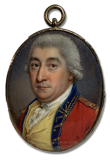 Portrait Miniature by James Scouler Portrait miniature by James Scouler of a Georgian Era British Army Officer