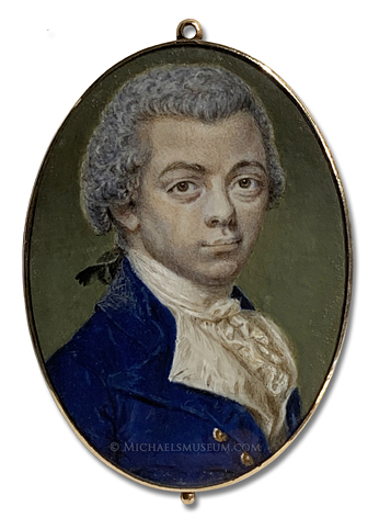 Portrait miniature of a distinguished-looking Georgian era gentleman of color -- artist unknown Portrait miniature of a distinguished-looking Georgian era gentleman of color -- artist unknown