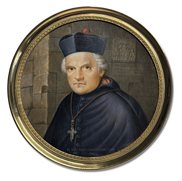 Miniature Portrait of Peter, Bishop of Bergamo -- artist unknown