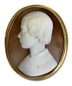 Cameo Portrait of a Mid-Nineteenth Century Boy