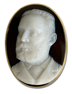 Cameo Portrait of an Early Twentieth Century Gentleman