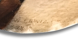 Signature of William Lewis, Early American miniature portrait painter.