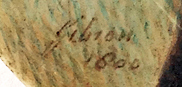 Signature of David Gibson, Georgian Era Scotch-English miniature portrait painter.